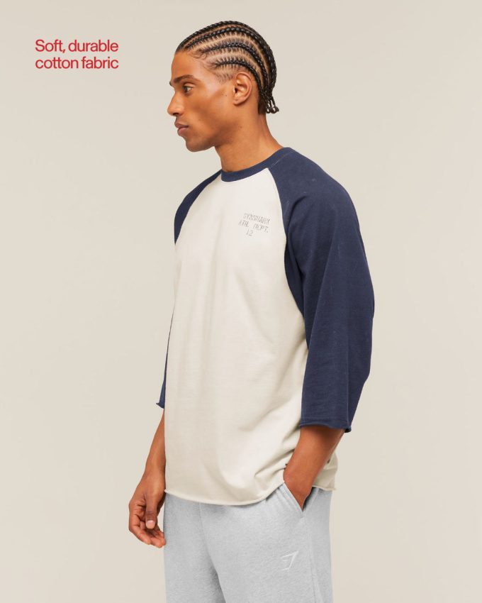 Retro Collegiate 3/4 Sleeve T-Shirt