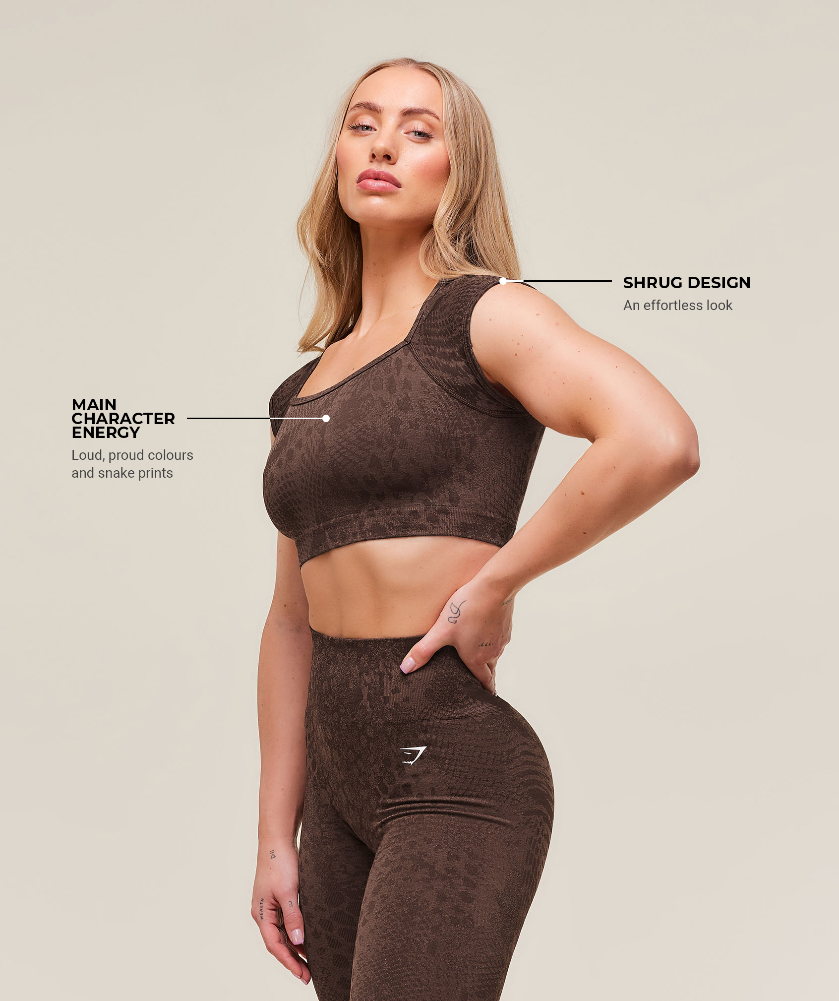 Adapt Animal X Whitney Seamless Crop Top - Image 3