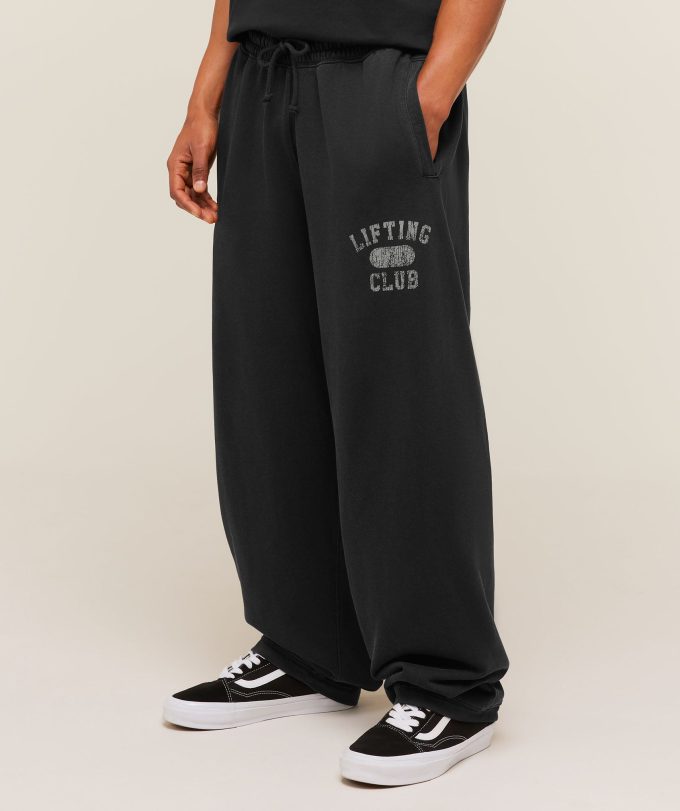 Retro Collegiate Graphic Wide Leg Pants