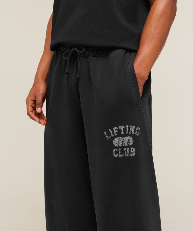 Retro Collegiate Graphic Wide Leg Pants