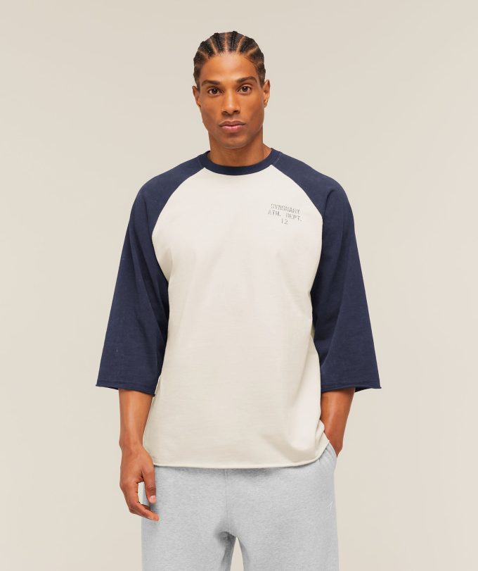 Retro Collegiate 3/4 Sleeve T-Shirt