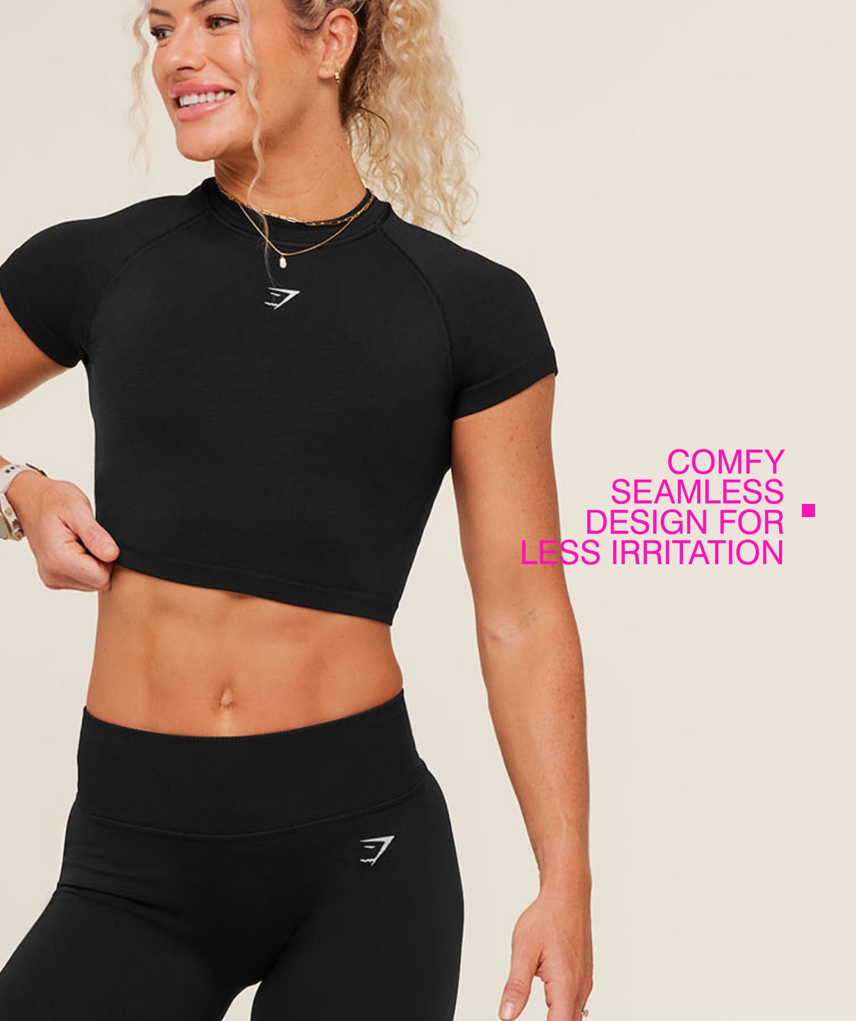 Interval Seamless Short Sleeve Crop Top - Image 2