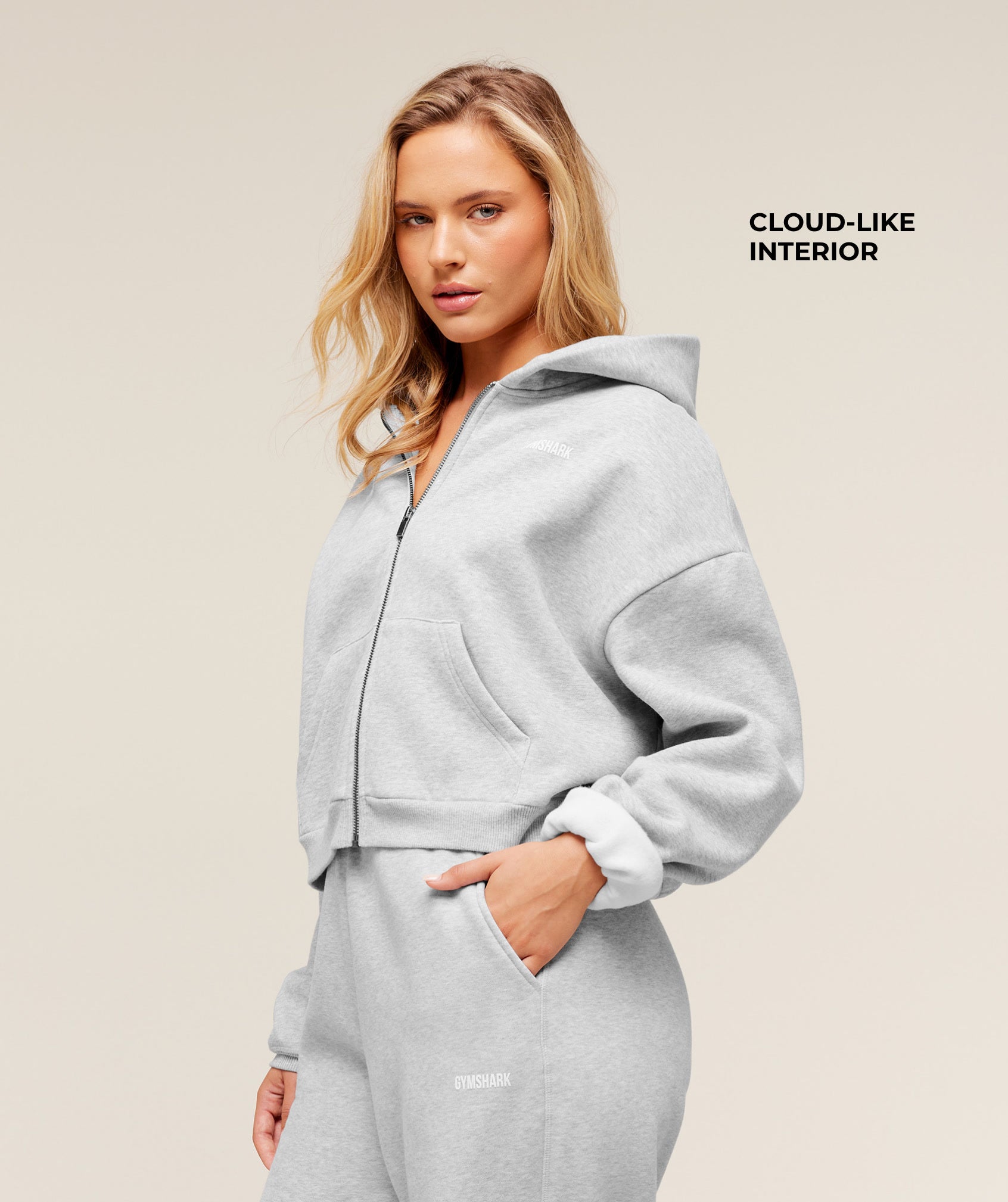 Cosy Luxe Zip Through Hoodie - Image 2