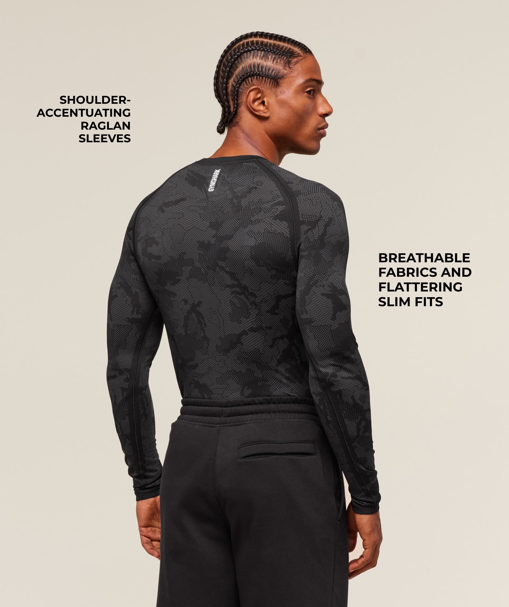 Geo Seamless Long Sleeve T-Shirt - Image 2