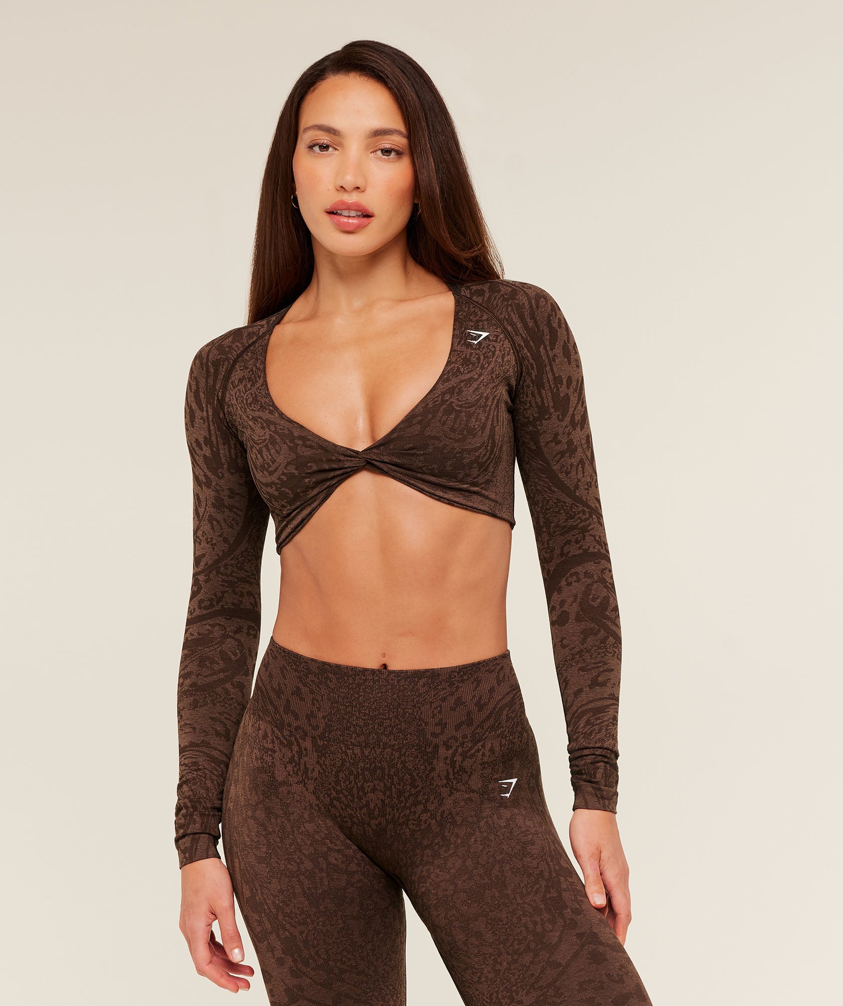Adapt Animal X Whitney Long Sleeve Crop Top - Image 8
