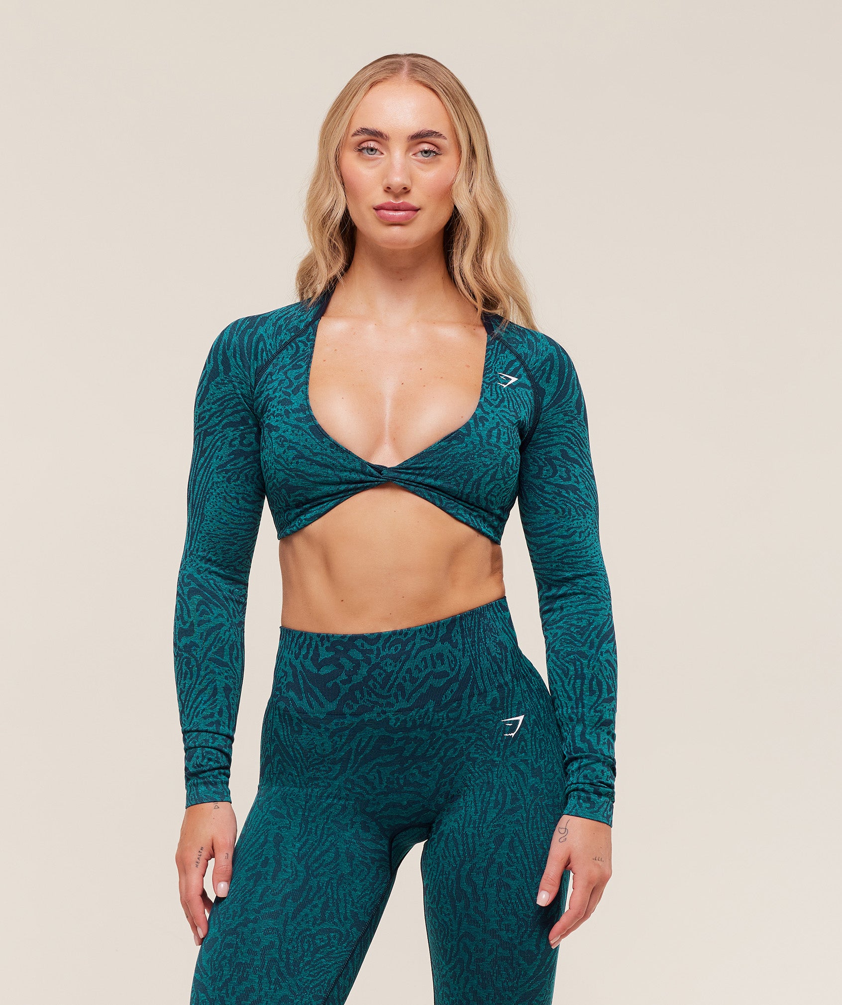 Adapt Animal Long Sleeve Crop Top - Image 9