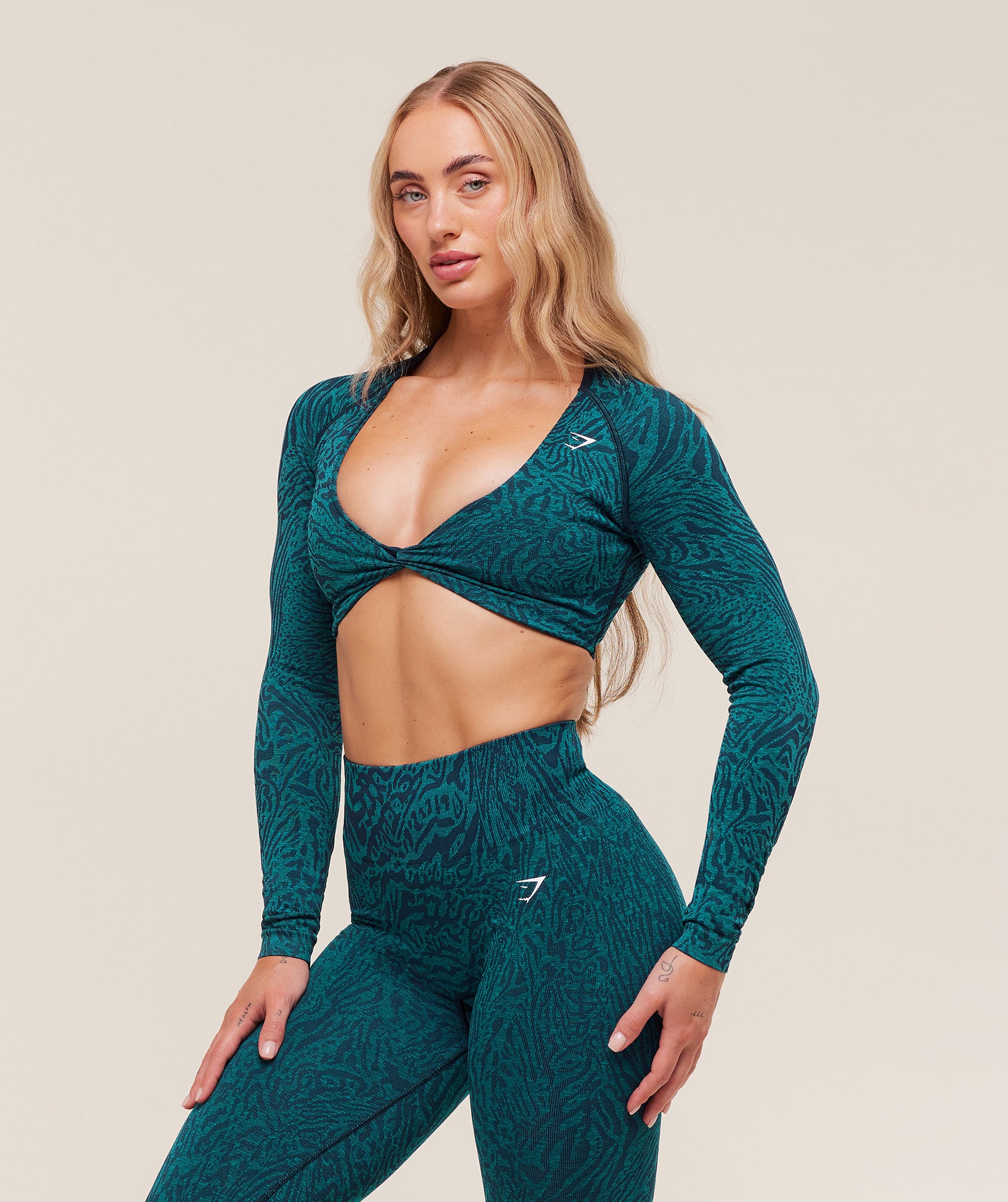 Adapt Animal Long Sleeve Crop Top - Image 3