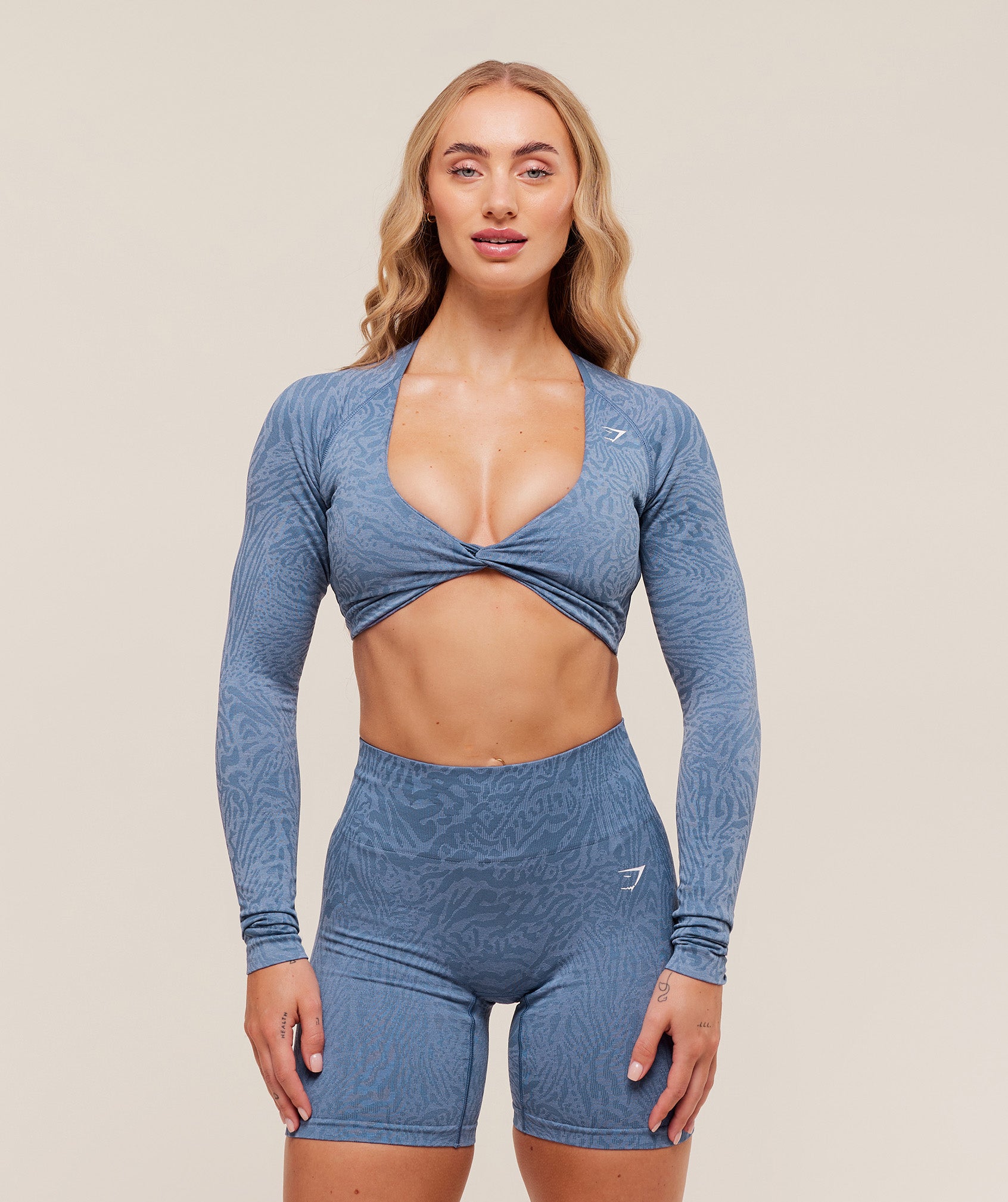 Adapt Animal Long Sleeve Crop Top