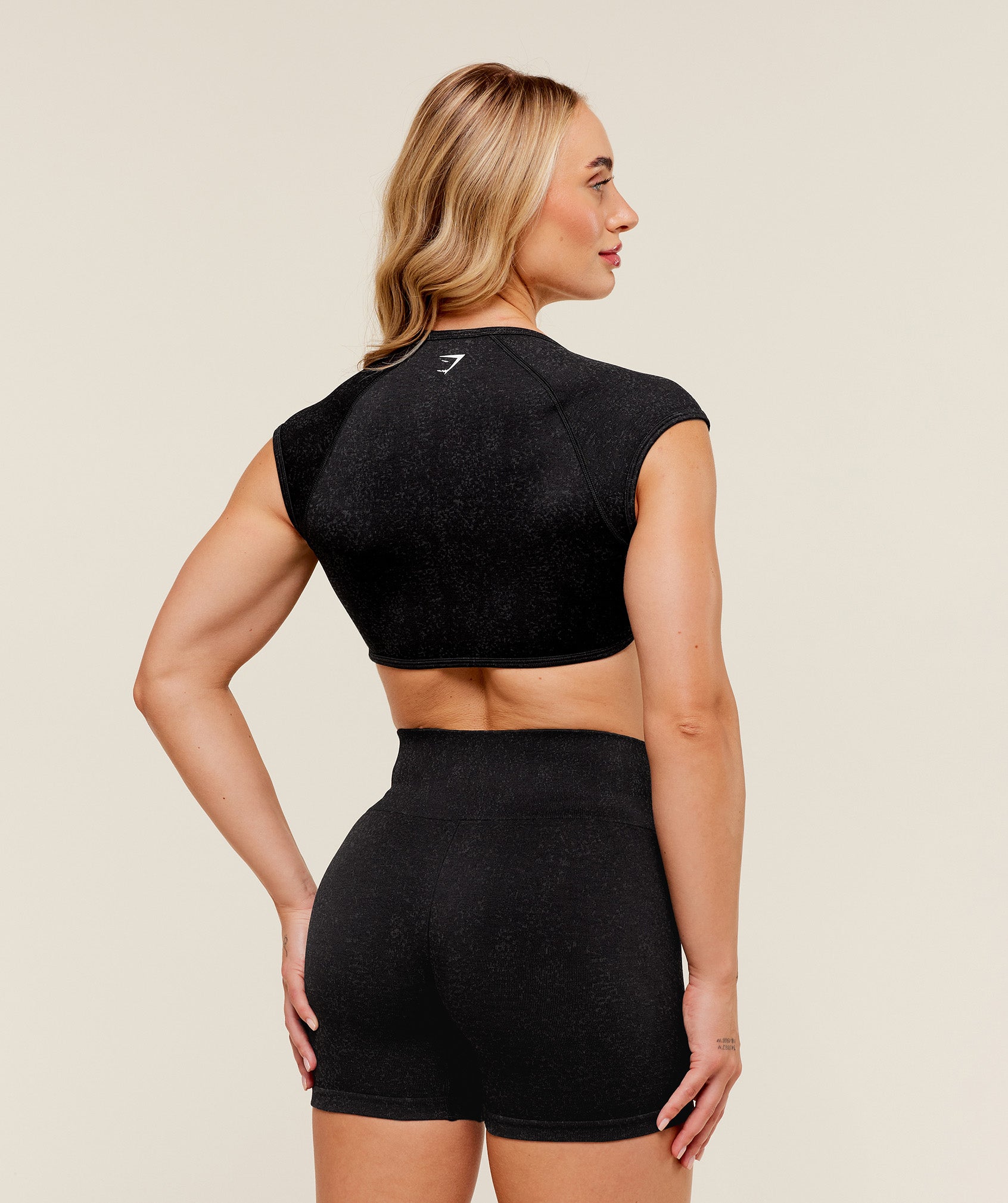 Adapt Fleck x Whitney Short Sleeve Crop Top - Image 2