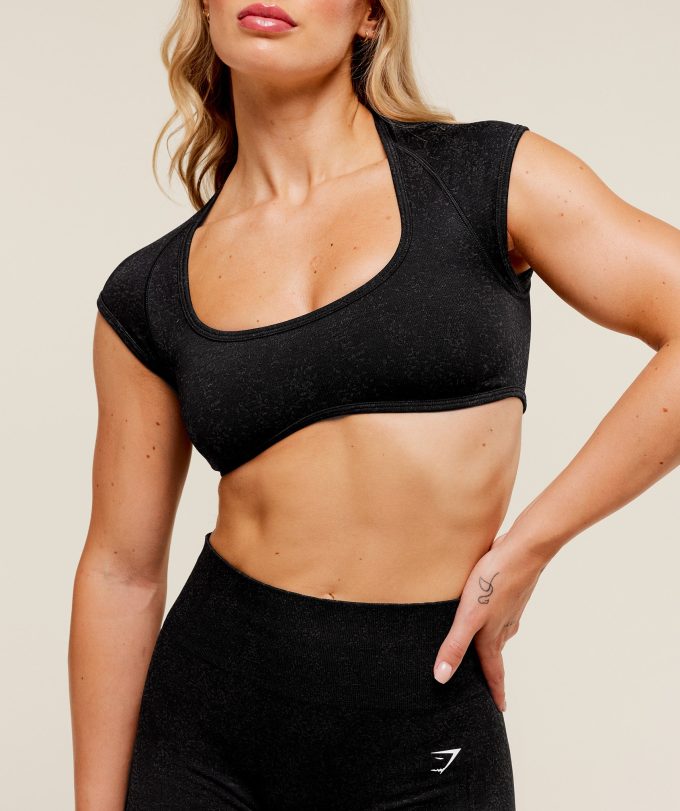 Adapt Fleck x Whitney Short Sleeve Crop Top