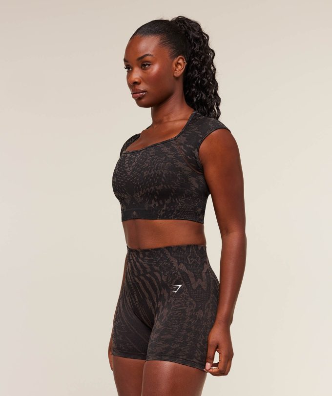 Adapt Houndstooth Midi Top