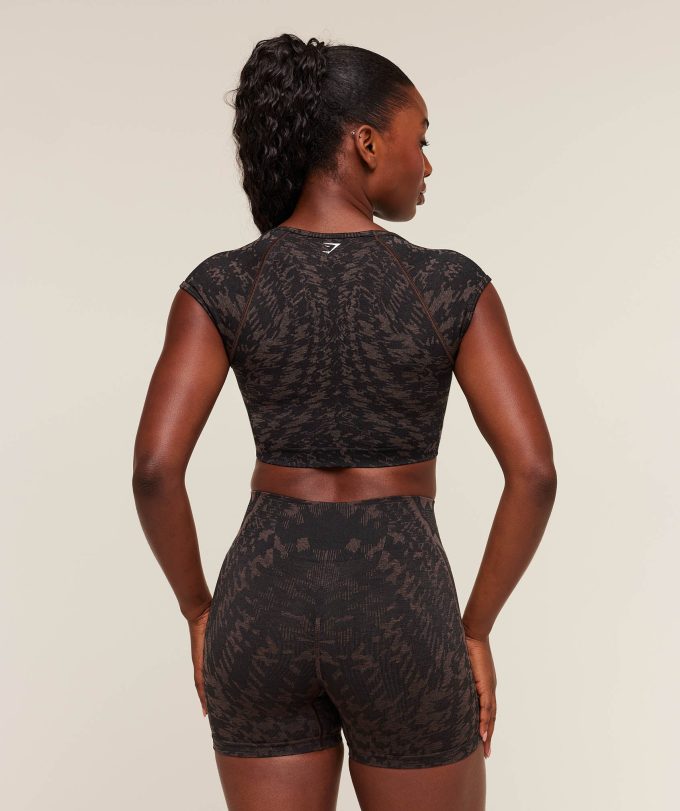 Adapt Houndstooth Midi Top