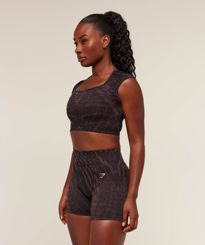 Adapt Houndstooth Midi Top