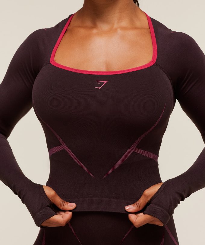 Apex Lift Seamless Long Sleeve Crop Top