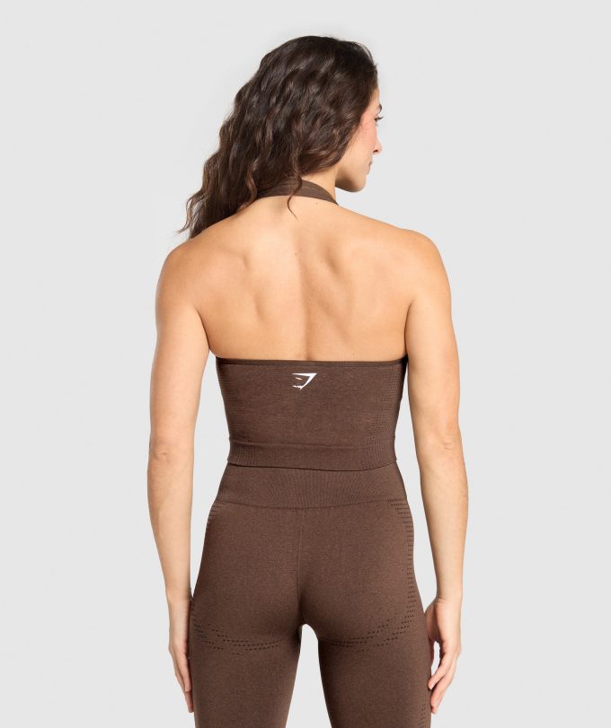 Vital Halter Neck Tank With Shelf