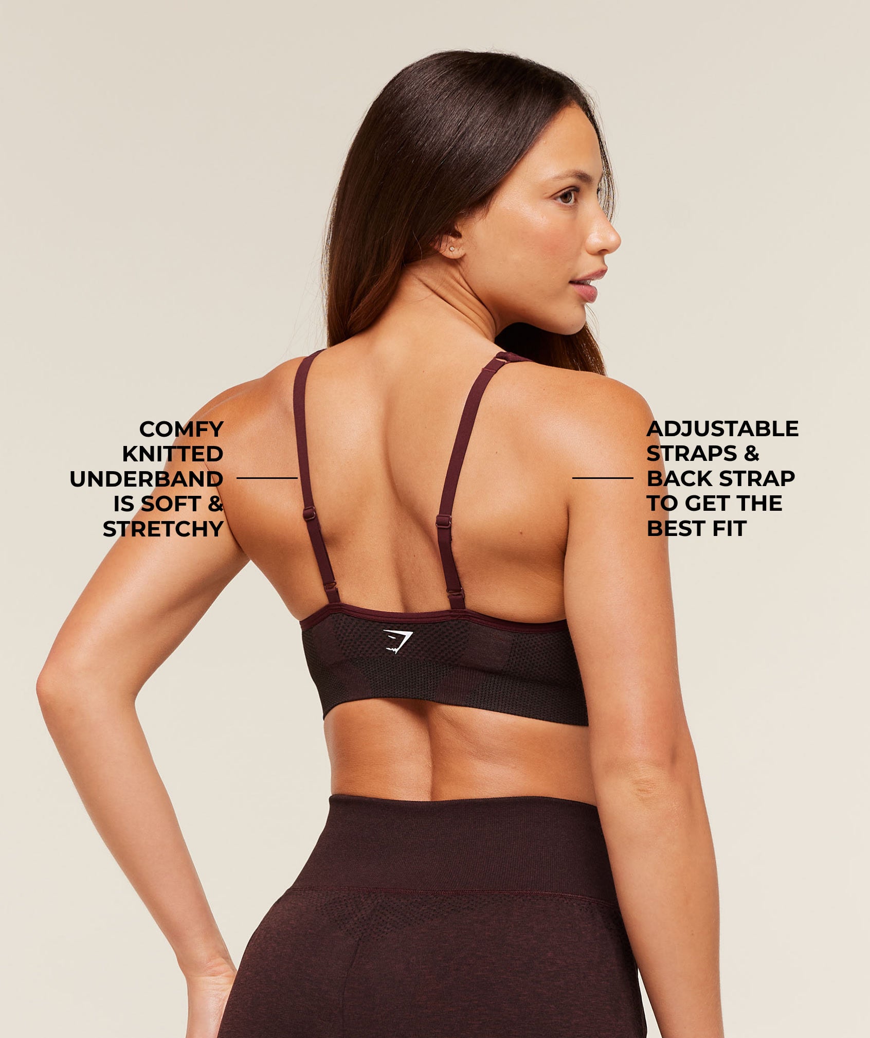 Vital V Neck Sports Bra - Image 2