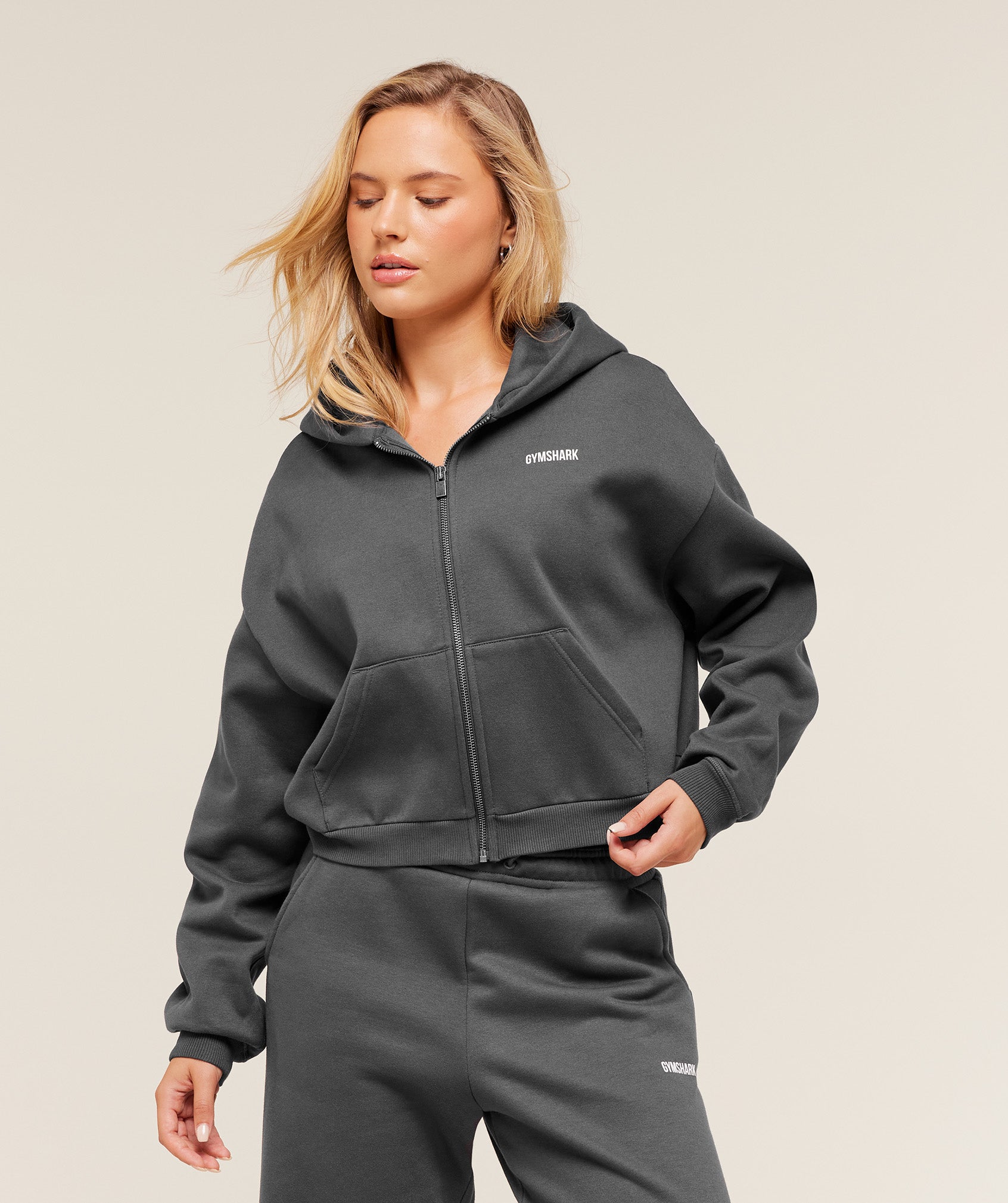Cosy Luxe Zip Through Hoodie - Image 9