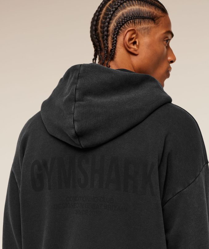 Conditioning Club Washed Zip Through Hoodie