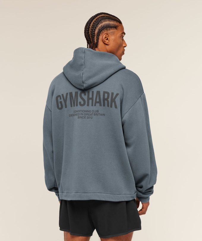 Conditioning Club Washed Zip Through Hoodie