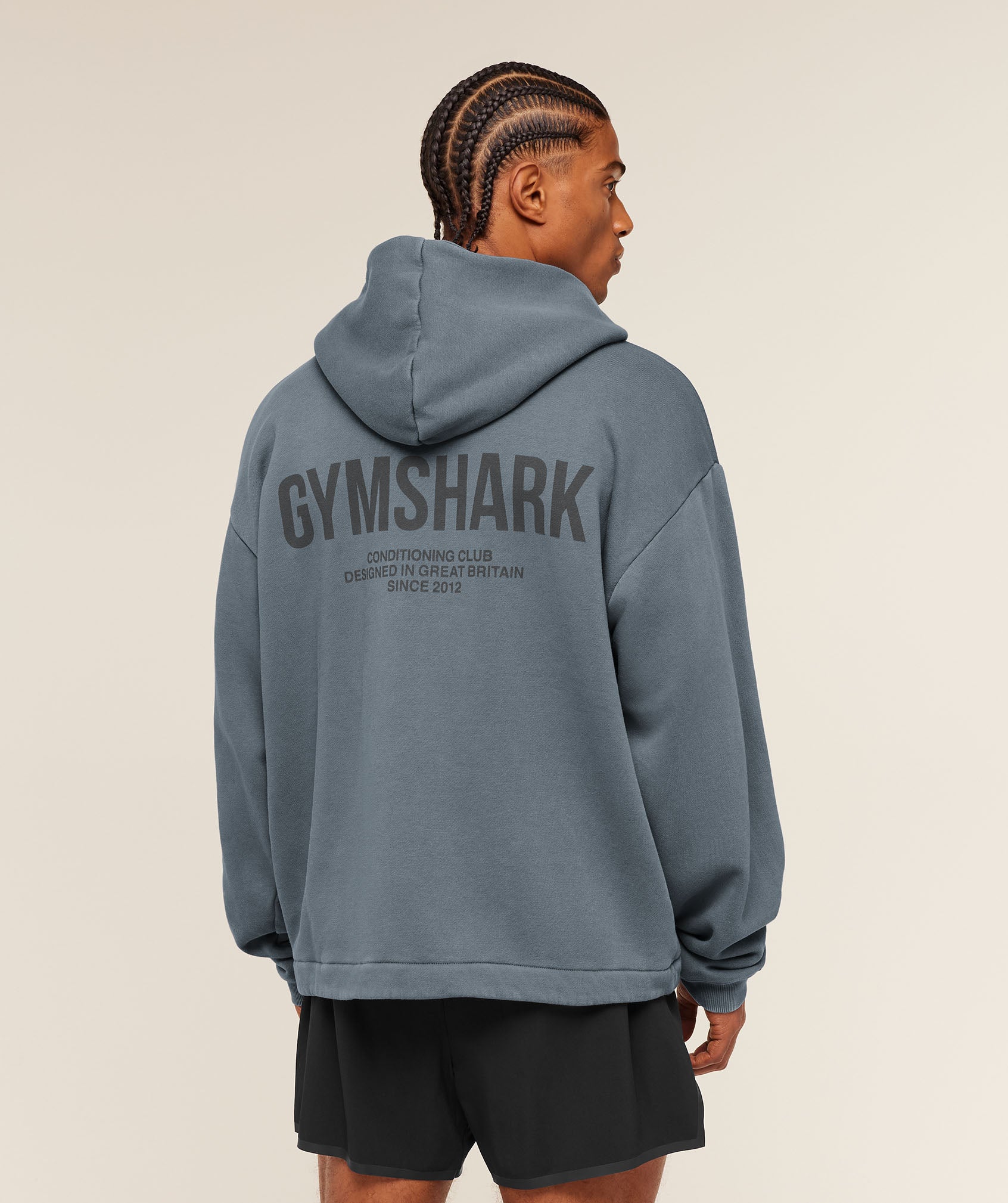 Conditioning Club Washed Zip Through Hoodie - Image 7