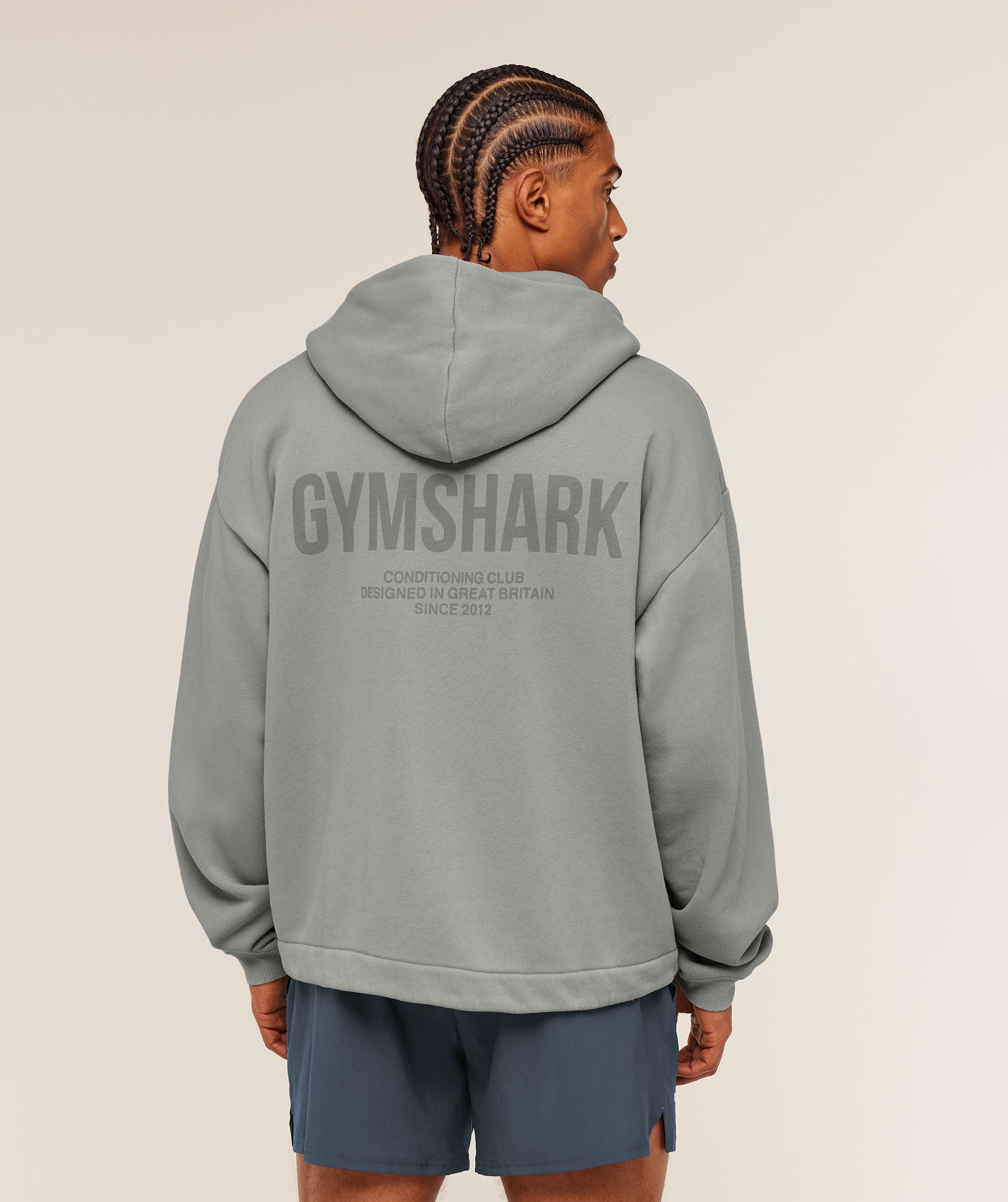 Conditioning Club Washed Zip Through Hoodie