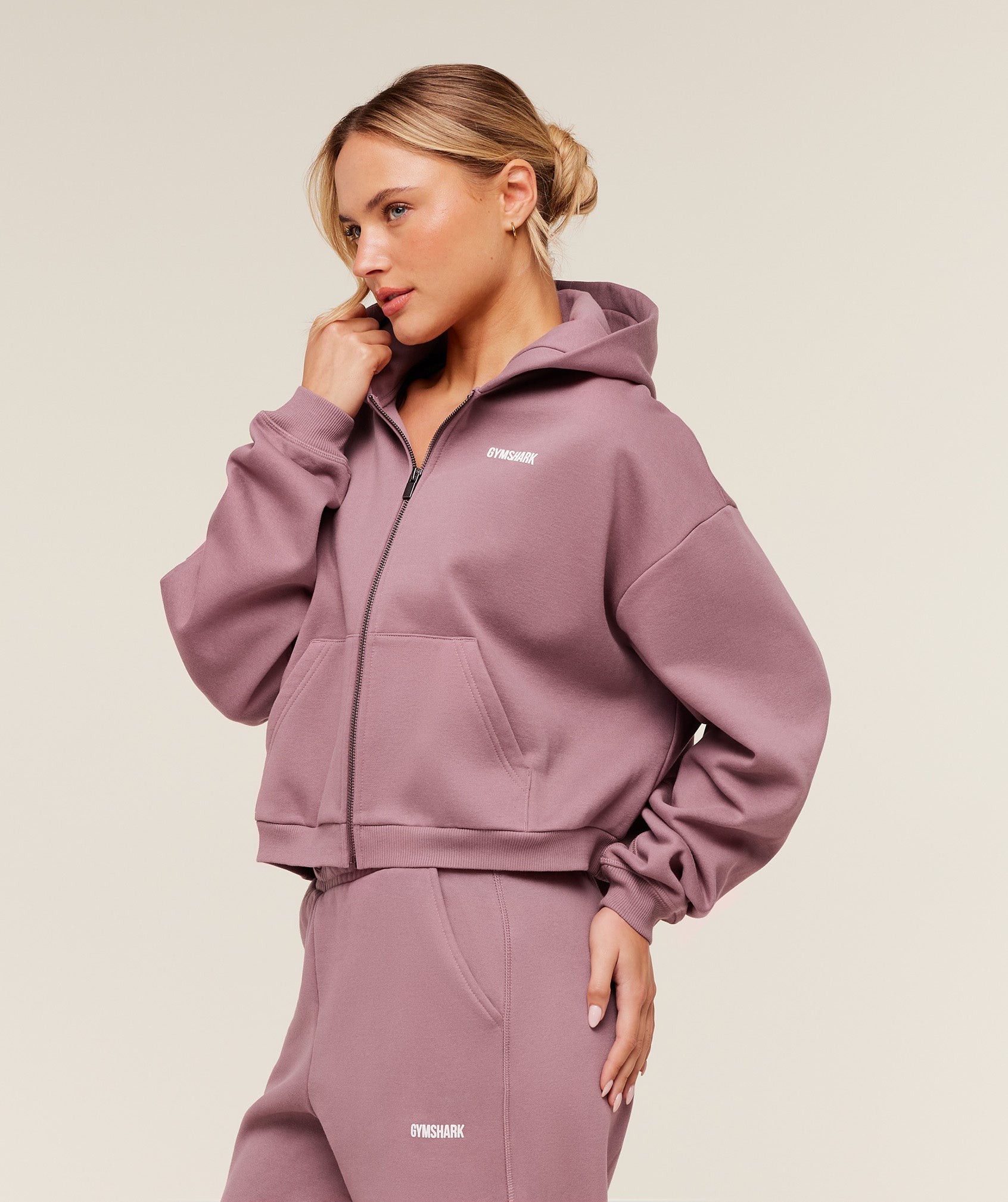 Cosy Luxe Zip Through Hoodie - Image 3