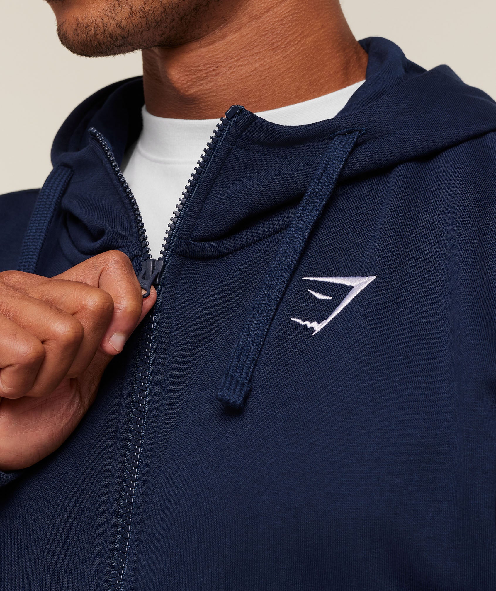 Crest Oversized Zip Up Hoodie - Image 5
