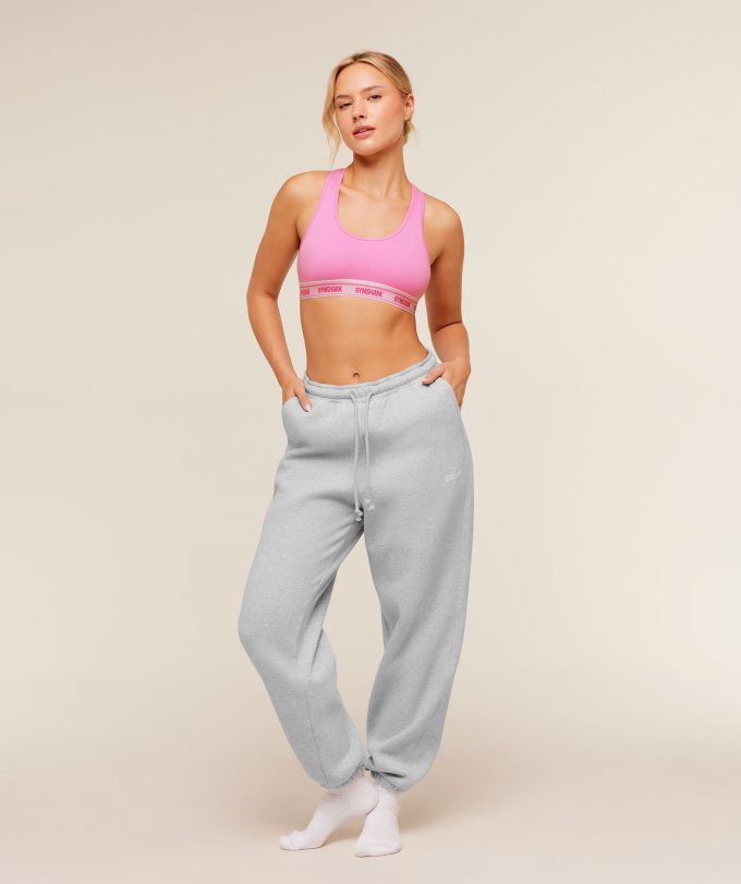 Elastic Branded Racerback Cotton Bralette