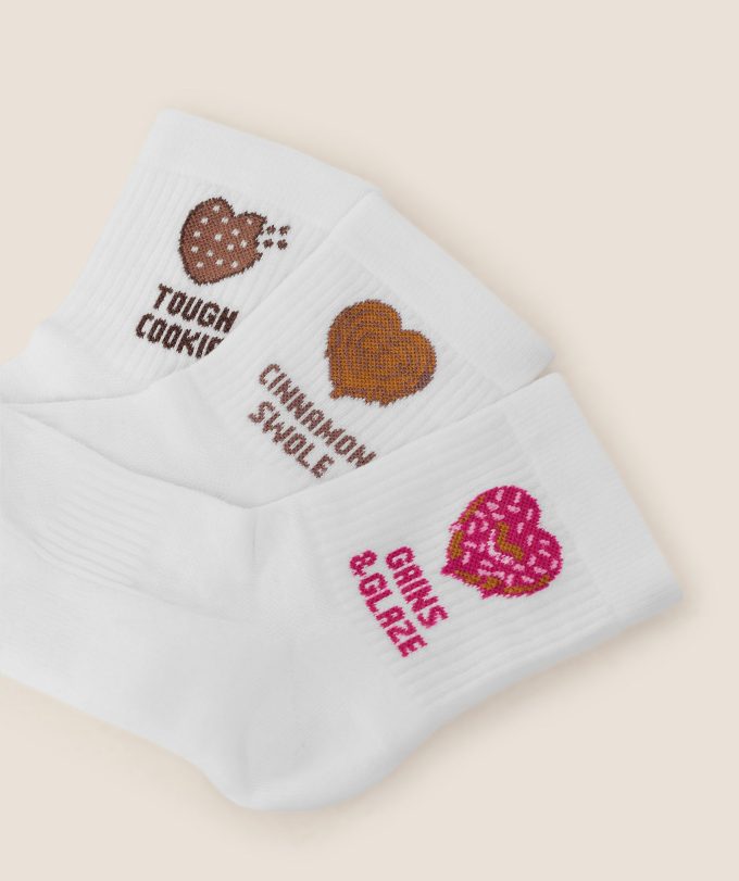 Sweet Treat Graphic Midi Socks 3pk