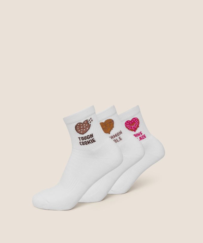 Sweet Treat Graphic Midi Socks 3pk