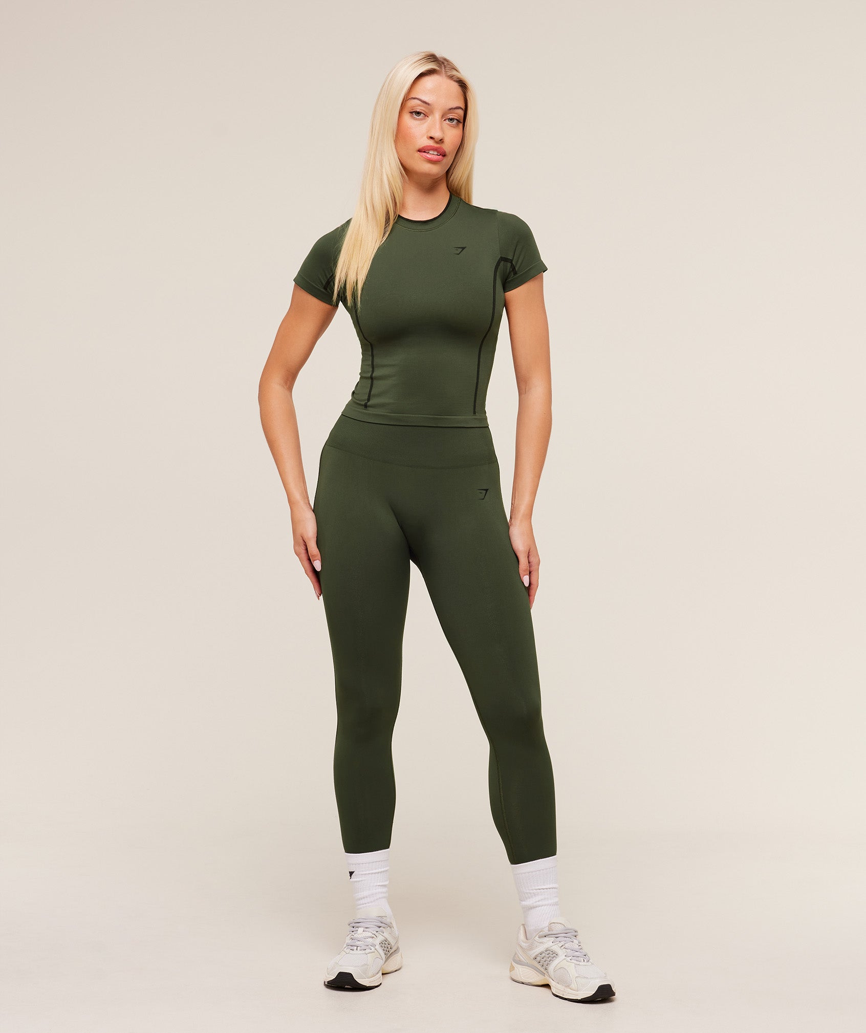 Everyday Seamless Contrast Leggings - Image 4