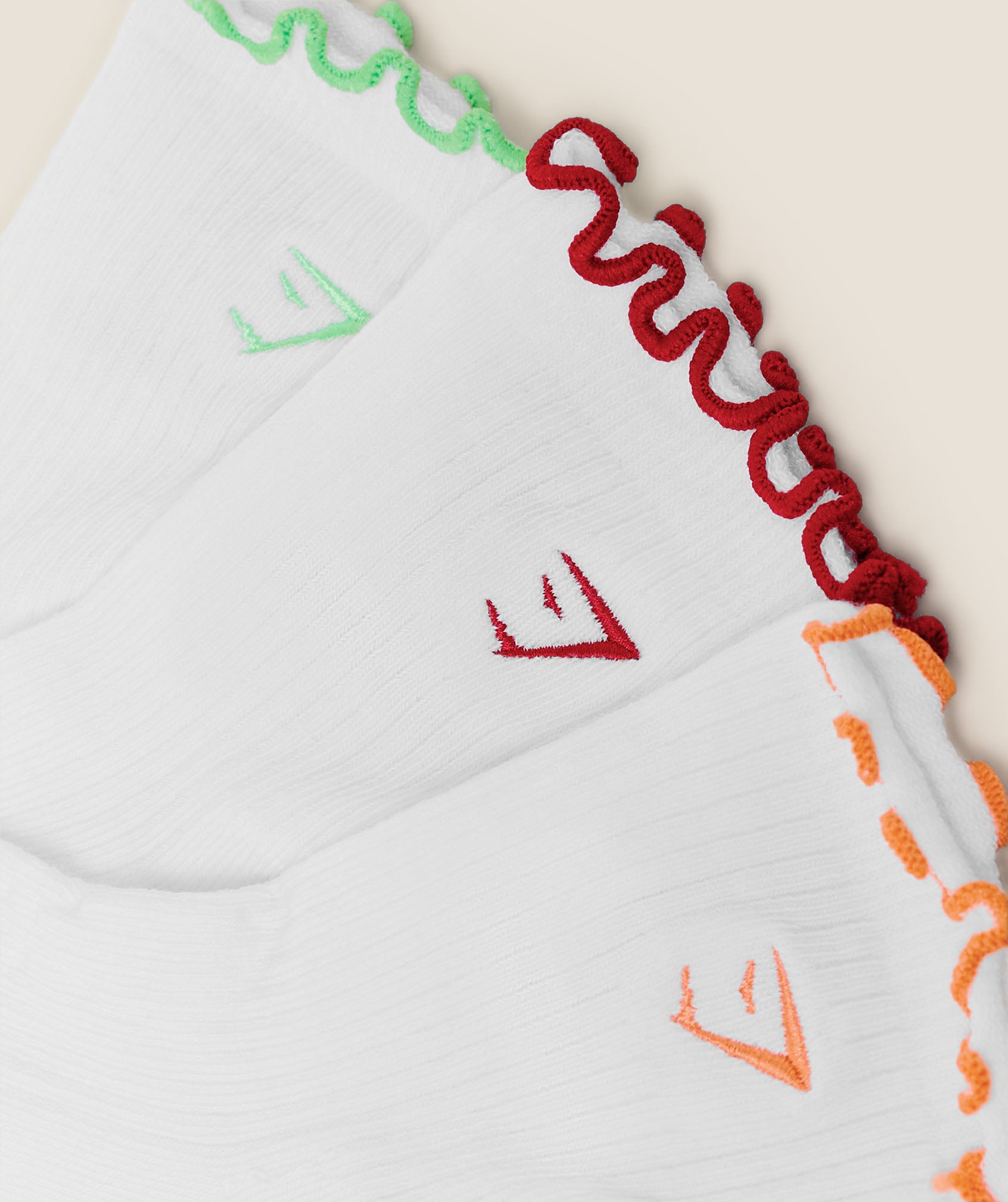 Fruity Graphic Midi Frill Socks 3pk - Image 3