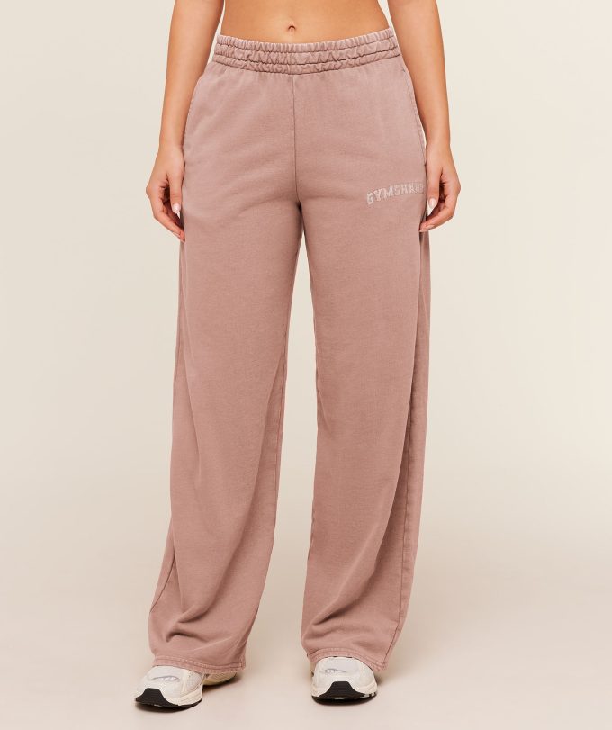 Chainstitch Graphic Wide Leg Joggers