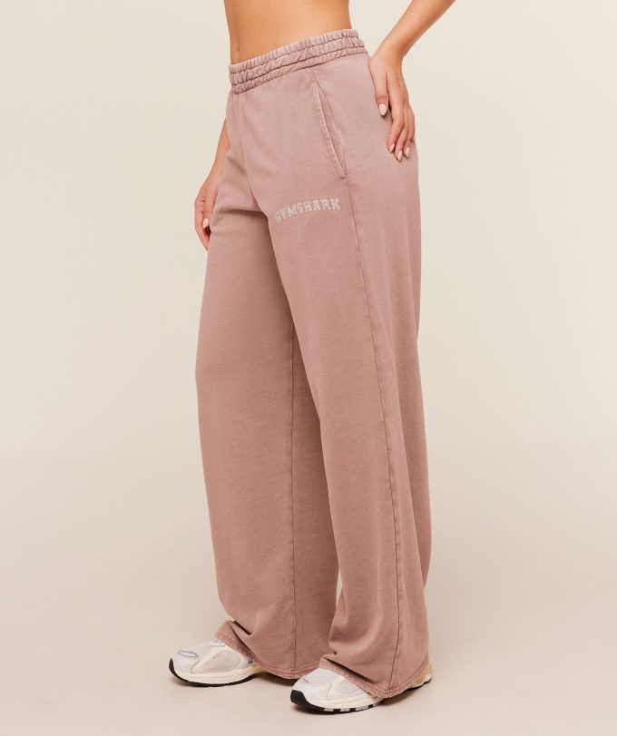 Chainstitch Graphic Wide Leg Joggers