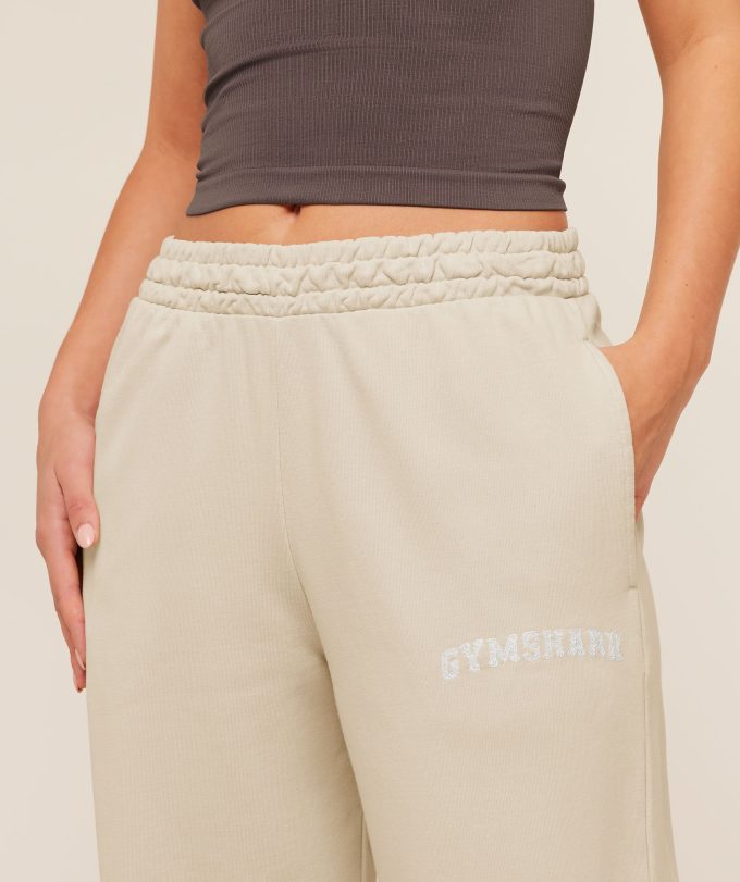 Chainstitch Graphic Wide Leg Joggers