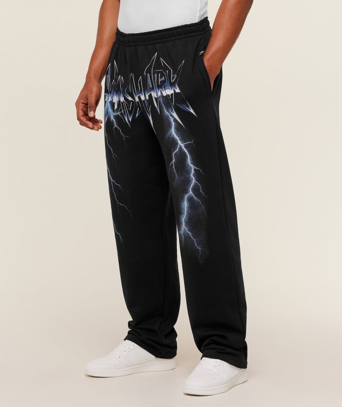 Eagle Band Style Graphic Straight Leg Pants