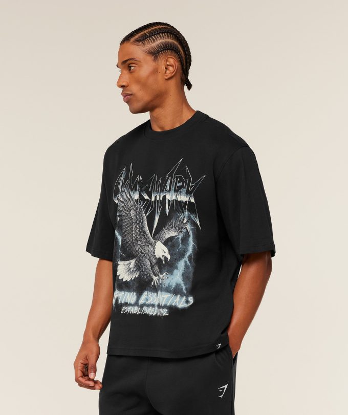 Eagle Band Style Graphic T-Shirt