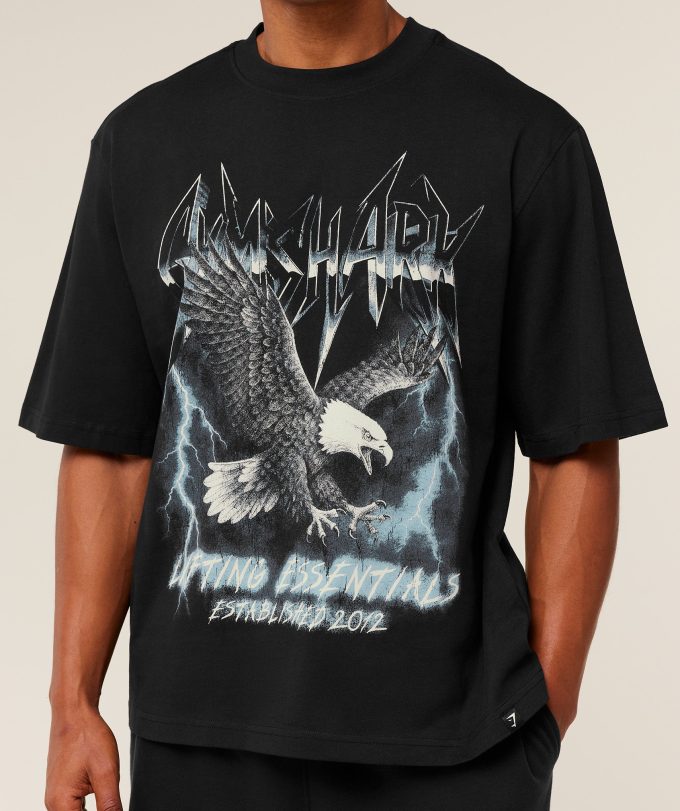 Eagle Band Style Graphic T-Shirt