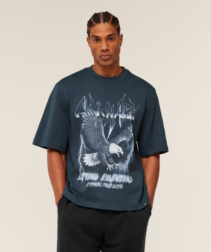 Eagle Band Style Graphic T-Shirt