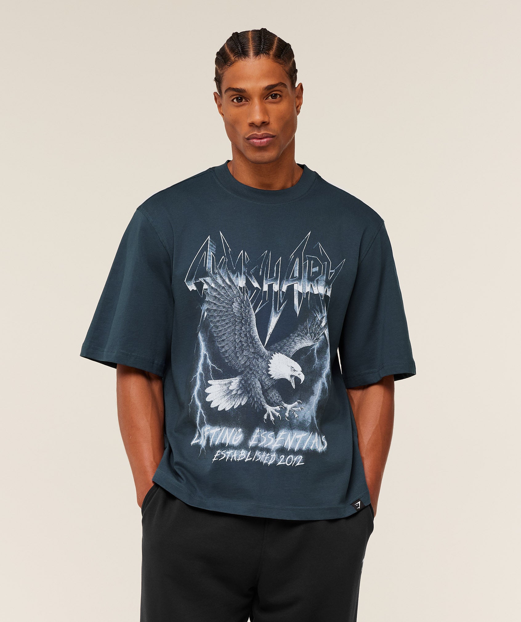 Eagle Band Style Graphic T-Shirt - Image 6