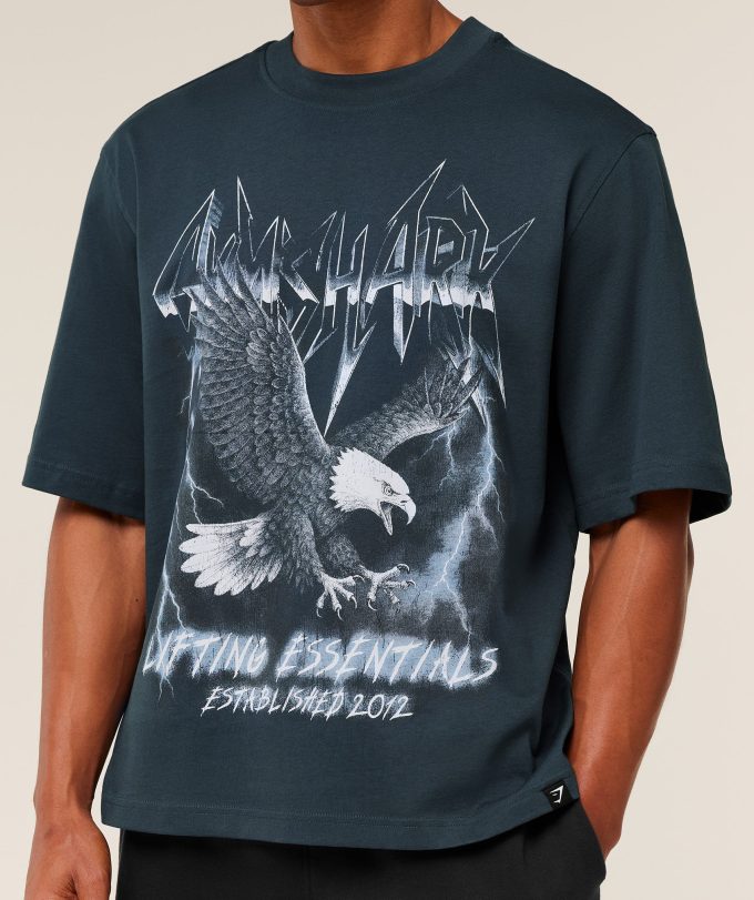 Eagle Band Style Graphic T-Shirt