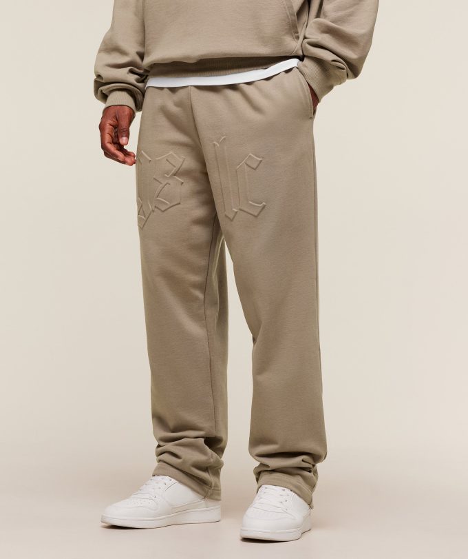 Embossed Straight Leg Joggers