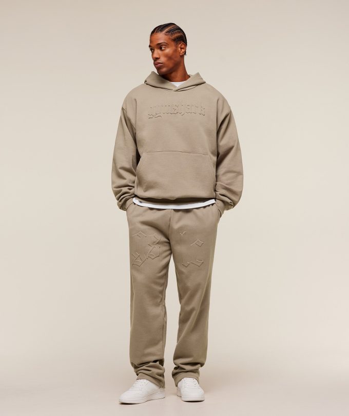Embossed Straight Leg Joggers