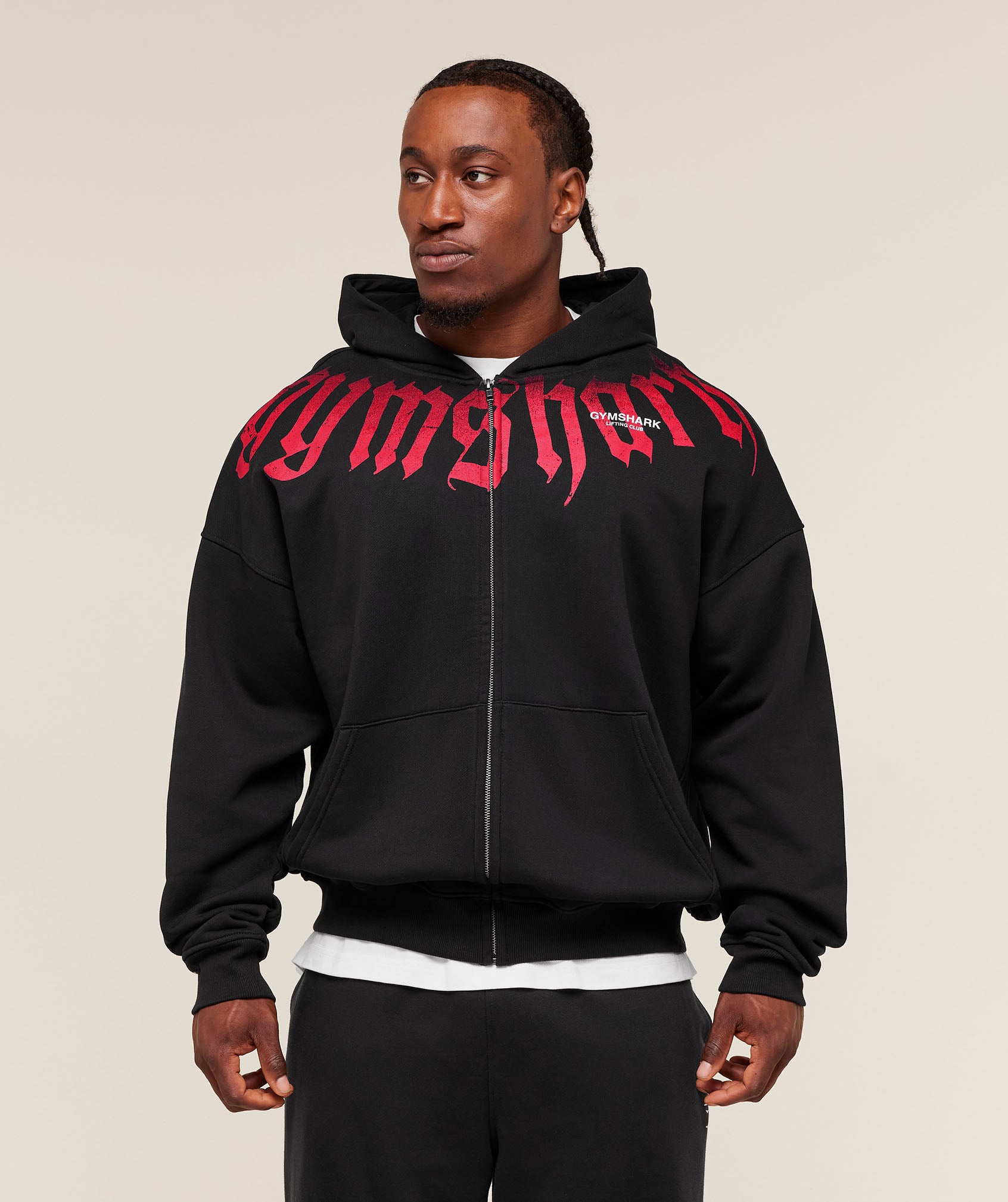 Fade Graphic Zip Up Hoodie - Image 7