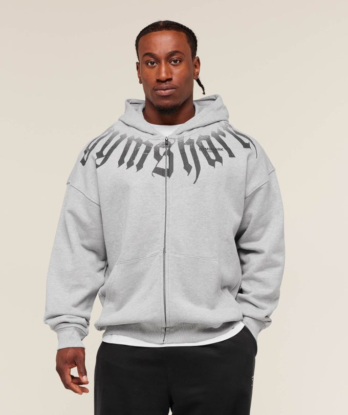 Fade Graphic Zip Up Hoodie