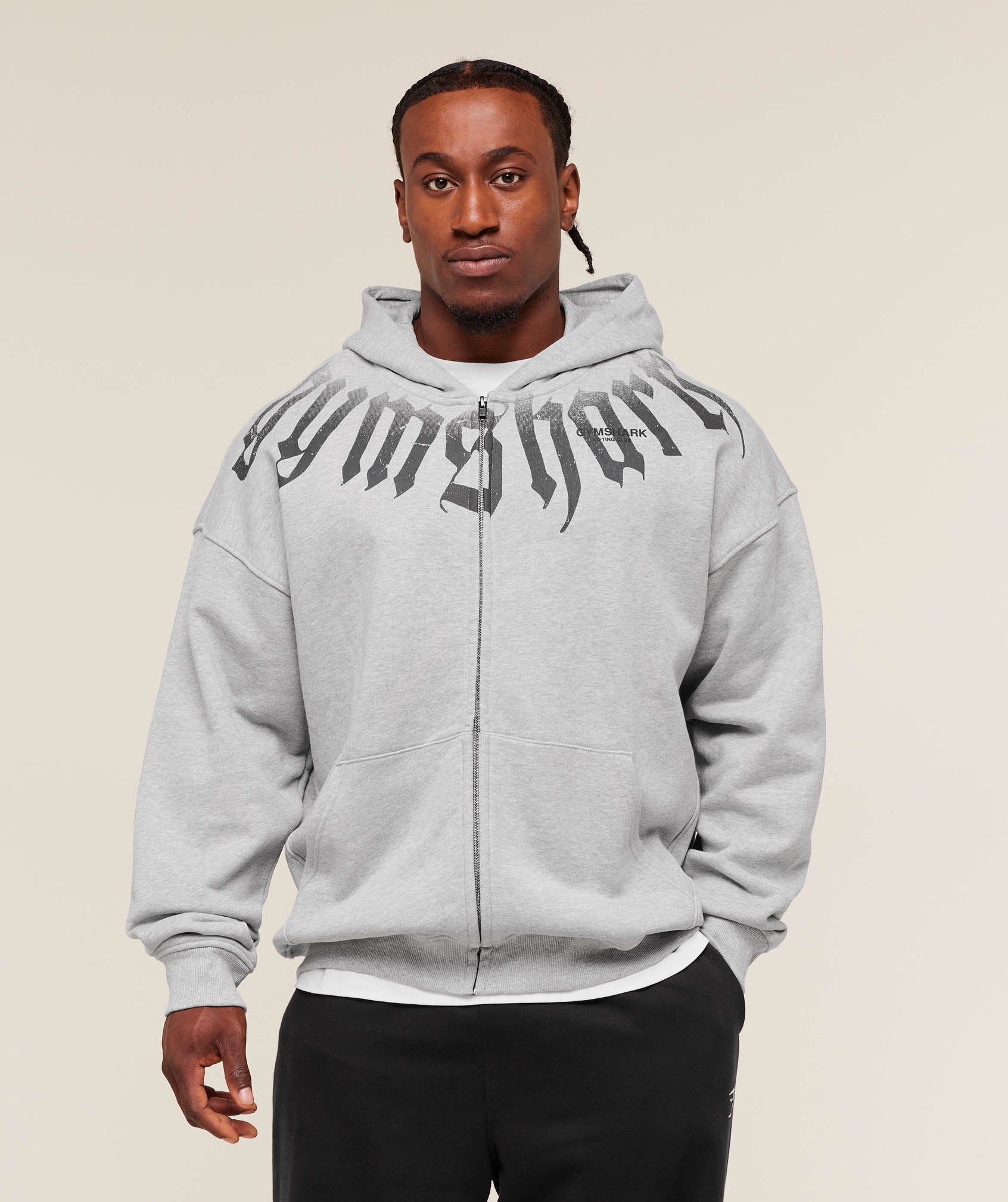 Fade Graphic Zip Up Hoodie