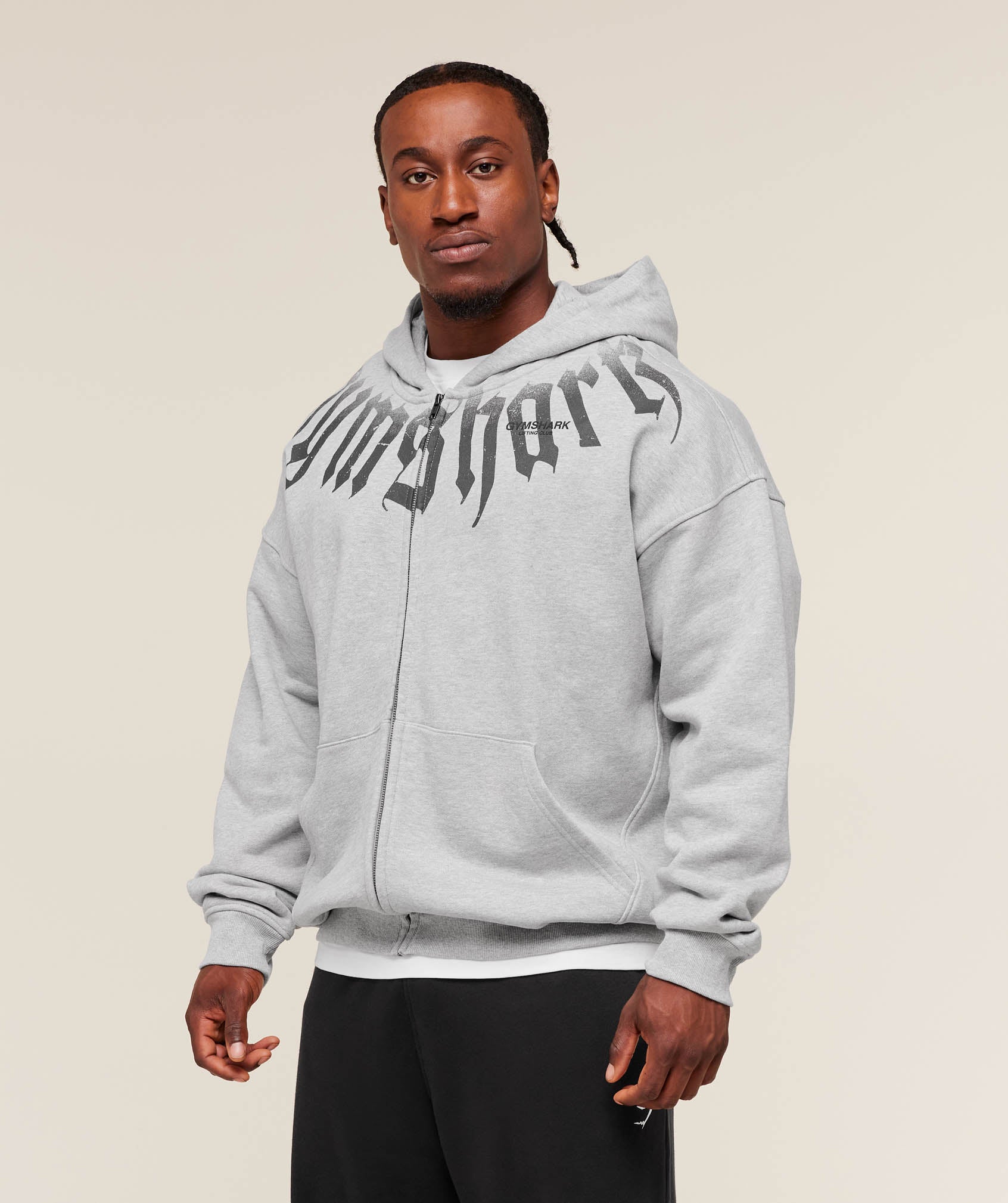 Fade Graphic Zip Up Hoodie - Image 3