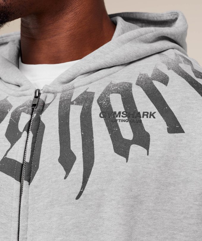 Fade Graphic Zip Up Hoodie