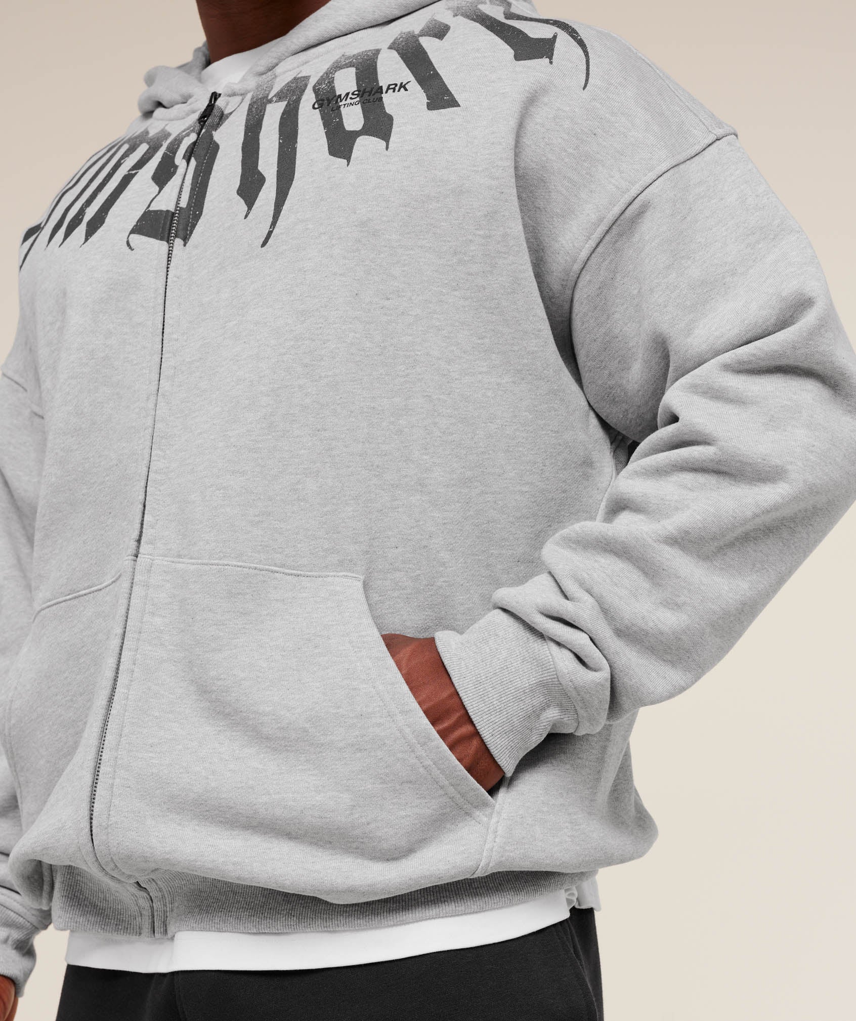 Fade Graphic Zip Up Hoodie - Image 4