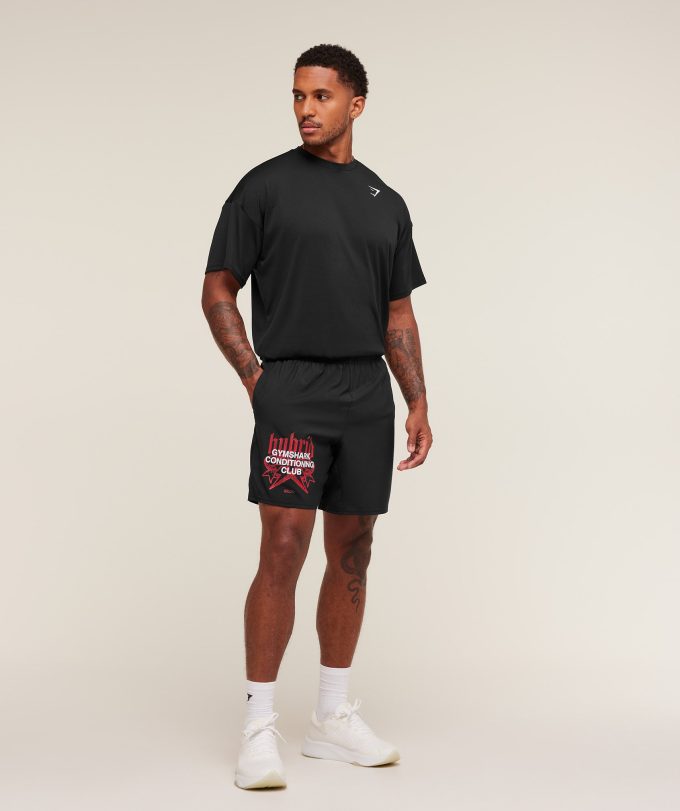 Hybrid Graphic 7" Shorts